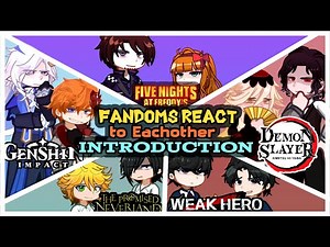 Fandoms REACT to EACHOTHER || Introduction