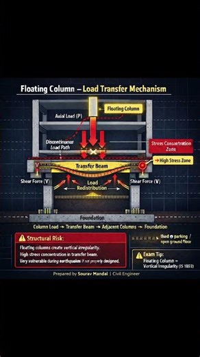 Floating Column Explained | Load Transfer Mechanism (Civil Engineering)