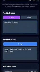 How to encode/decode any text with password?