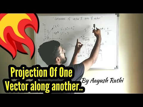Component of a Vector along another Vector || Dot Product of Vectors || By Aayush Rathi