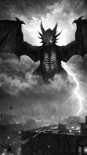 The Sky Opened… and Then I Saw It. 🐉⛈️ #Shorts