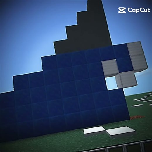 shark in water minecraft art