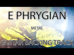 E Phrygian / A Minor Metal Guitar Backing Track