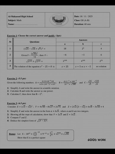 Mastering Math Concepts for Grade 8 Students