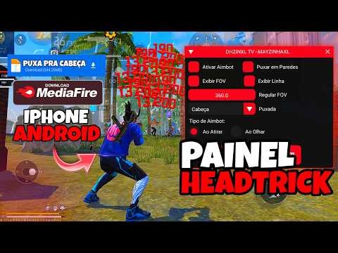 XIT FF 2026 ATUALIZADO 😈 PAINEL MOD MENU FFH4X ANDROID & IOS | HEADTRICK 100% HS ANTIBAN