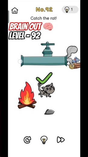Must play mobile game & Puzzle - Brain Out Level 92 Walkthrough 🧠🔥 #shorts #gamereviews #gaming