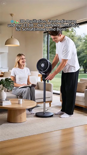 🌬️✨ Der Aigostar 2-in-1 Ventilator bringt frische Luft in jeden Raum – super leise und energiesparend! 😍#Ventilator #SmartHome #SommerMustHave #Wohnideen #Luftumwälzer