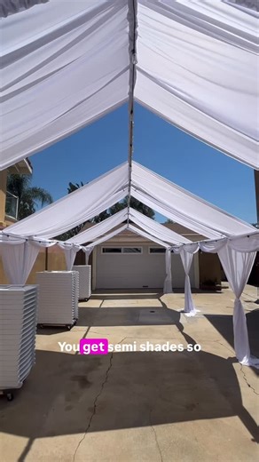 Krystals PartyRentals on Instagram: "Did you know that you could have a semi drape canopy instead of a fully drape canopy and that will save you alot of money. It still looks elegant for any occasion and it is cheaper than the standard. We are a party rental company in Alhambra California but we can also setup anywhere in Los Angeles or Orange County. Visit our website www.krystalspartyrentals.com. #partyrentals #semidraped #drapedcanopy #losangelespartyrentals #alhambrapartyrentals"