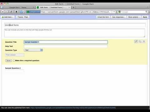 How to Create a Free Online Survey with Google Docs