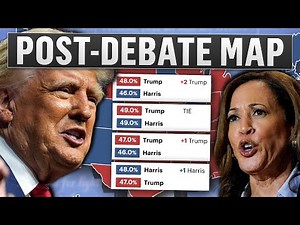 POST-DEBATE 2024 ELECTION MAP PREDICTION (First New Polls)