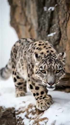 High in the extreme mountains, where a single mistake can mean a deadly سقوط, #animals