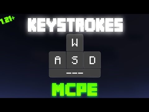 Minecraft Keystrokes For MCPE 1.21+ || Minecraft Meystrokes For Minecraft ||