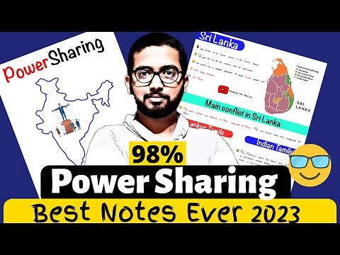 Power Sharing Notes Class 10 CBSE | Handwritten Notes Shobhit nirwan | SST Civics CH-1 | 2023