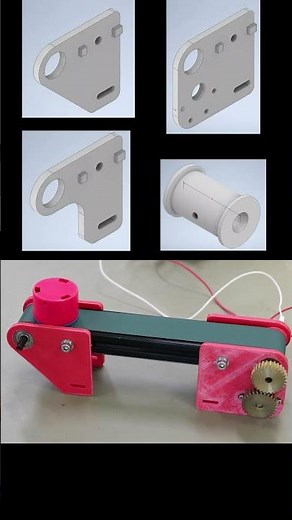 DIY Belt Conveyor with 3D-Printed Pulleys | For PLC Training Use #PLC #Conveyor #3DPrinted