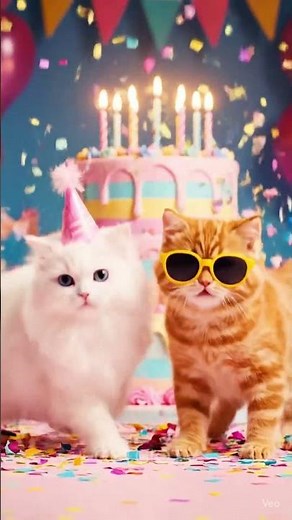 Birthday Cats Throw the Funniest Dance Party!