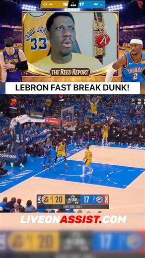 Lakers vs Thunder First Half Highlights | Game 1 West Playoffs | LeBron James