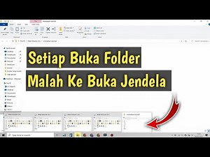How to solve opening a folder a new window appears on a laptop / pc