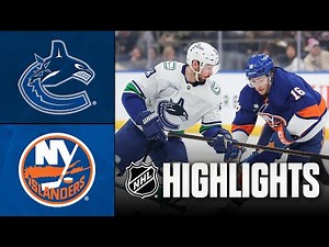 Canucks vs. Islanders | NHL Highlights | December 19, 2025