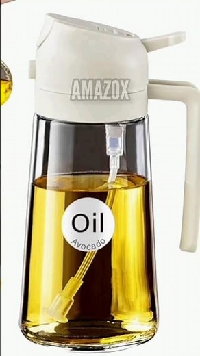 | 2-in-1 Glass Oil Sprayer: Spray & Pour with Precision | #shortsfeed