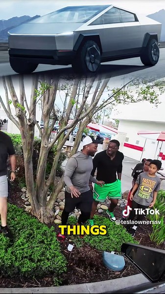 At In N Out you have to do the Steel Ball Test with the Cybertruck #fyp #viral #tesla #tsla #Cybertruck #teslacybertruci #reactions #innout