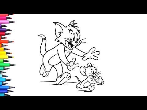 Tom and Jerry cute Drawing, Painting & Coloring For Kids and Toddlers_Child Art