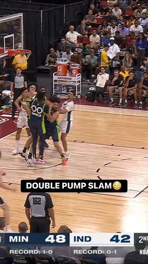 Josh Minott double-pumped this dunk on the fast break 👏 | Timberwolves - Pacers LIVE on NBATV | NBA