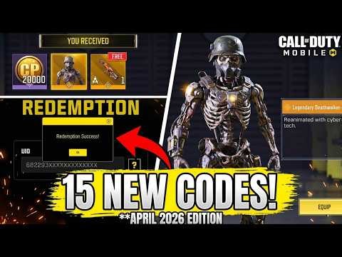 *NEW* CODM 15 WORKING REDEEM CODES APRIL 2026 | NEW CODES REDEEM CODES APRIL 2026 | CP REDEEM CODES