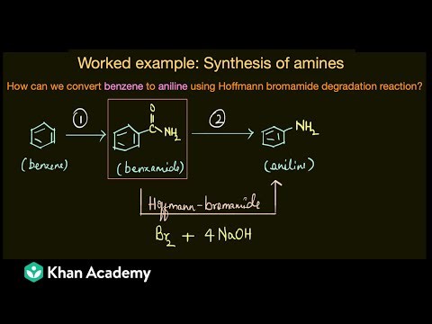 Worked problem: Synthesis of Amines | Amines | Class 12 | Chemistry | Khan Academy