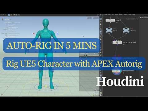 How To Quickly Rig UE5 Character with Houdini APEX Autorig Builder