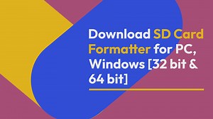 Download SD Card Formatter for PC, Windows 32 bit & 64 bit