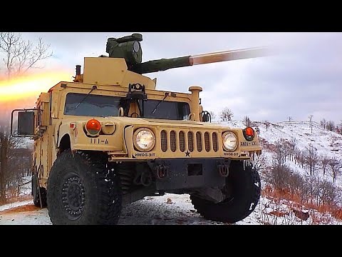 Tank hunters. US Army BGM-71 TOW anti-tank missile system in action.