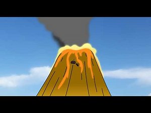 Volcano Eruption Animation