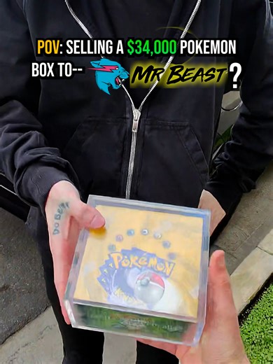 🚨WE CANT BELIEVE THIS IS HAPPENING!! We just sold one of our Unlimited Blue Wing Base boxes to one of the biggest names on the planet– @MrBeast 🐯⚡ Streaming live Sunday (Feb 8th) on @whatnot, this Pokemon box will be given away (along with many other crazy prizes like a Rolex, a Seedoo, and a Lambo, to name a few) as well as another familiar piece originally from our collection– a PSA 10 Legendary Collections Reverse Holofoil Charizard, a pristine slab worth over $50,000!!💰 Shout out to @vaul