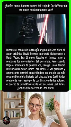 ¿Quién era realmente Darth Vader? 😱 La voz NO era del actor