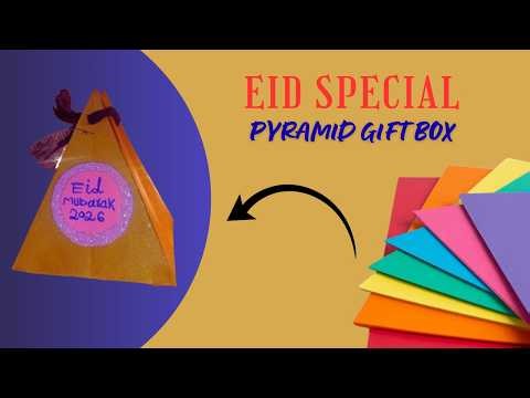 Diy pyramid gift box tutorial 🎁 // Gift wrapping ideas 🎁