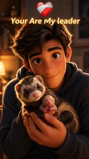 This ferret gave her baby to a human… and what happened next will leave you speechless ❤️‍🩹