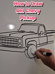 How to Draw an Old Chevy Pickup Truck