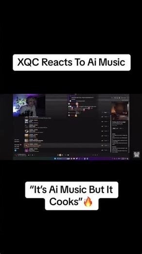 XQC reacts to Ai Music! #aitechnology #aitools #ai #xqc #... #Shorts #marcusjcarterai