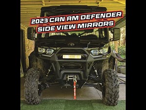 2023 Can Am Defender Side View Mirrors & Rear View Mirror - How To