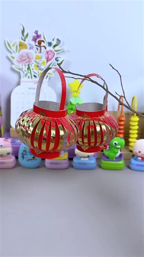 🧧🏮 Step by Step: Red Envelope Lantern #diycrafts #homedecor #diyprojects #giftideas #valentinesgift | paper craft