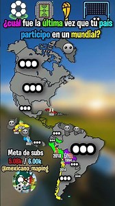 #¿cuál fue la última vez que tu país participo en un mundial#@mexicano_maping#mapasdeamérica#.