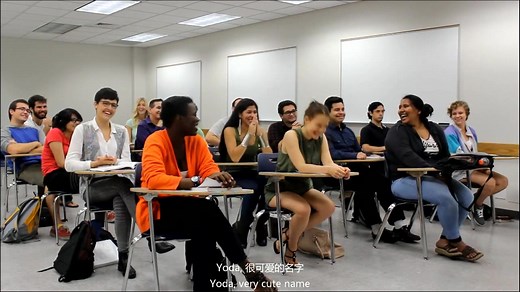 Chinese Class Yajuan Huang 黄亚娟美国对外汉语教学课堂(中英字幕)