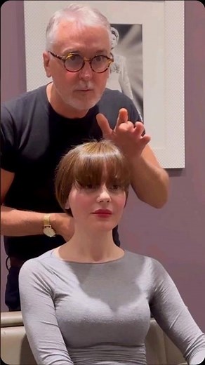 Voglia di una frangia su capelli molto sottili proviamo a vedere come stai !!!prima di tagliare