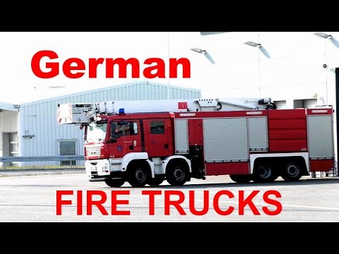 German Fire Trucks | apparatus from 60 fire departments responding code 3