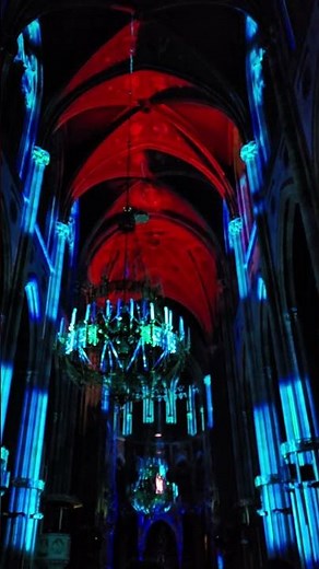 Votiv Church Vienna Transformed by Stunning Light and Music Show! | Light of Creation