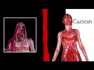 Carrie 1976/2002- Bucket of Blood Scene Shown Through Split Screen