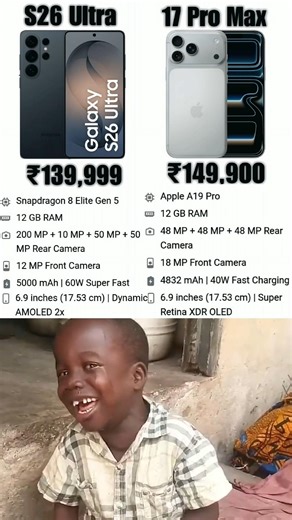 🔥 Samsung S26 Ultra vs iPhone 17 Pro Max ⚡ Full Specifications Comparison Hindi