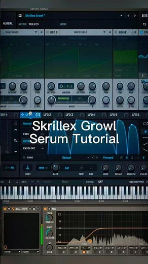 How to make a Skrillex / Neuro dubstep growl in Serum 2 🐺👽 #bass #dubstep #producer #sounddesign