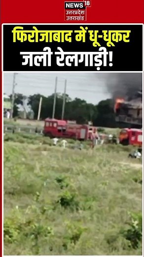 Firozabad Train Accident: DFC ट्रैक पर मालगाड़ी में भीषण आग, कारों से भरी बोगी जलकर खाक! Viral