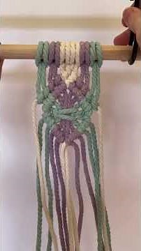 Diamond Front and Back Macrame Knot Pattern (Part 3) #macrametutorial